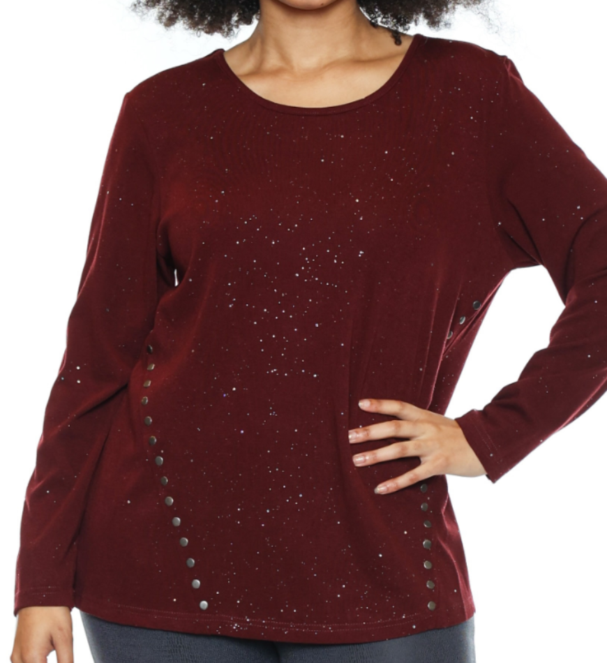 Paula sparkle knit top