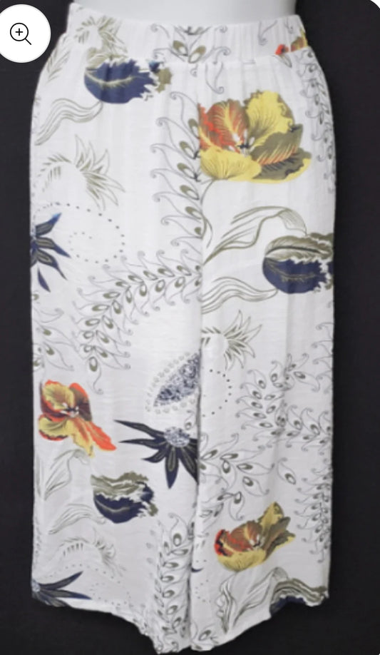 Mandy wide leg capri-2863