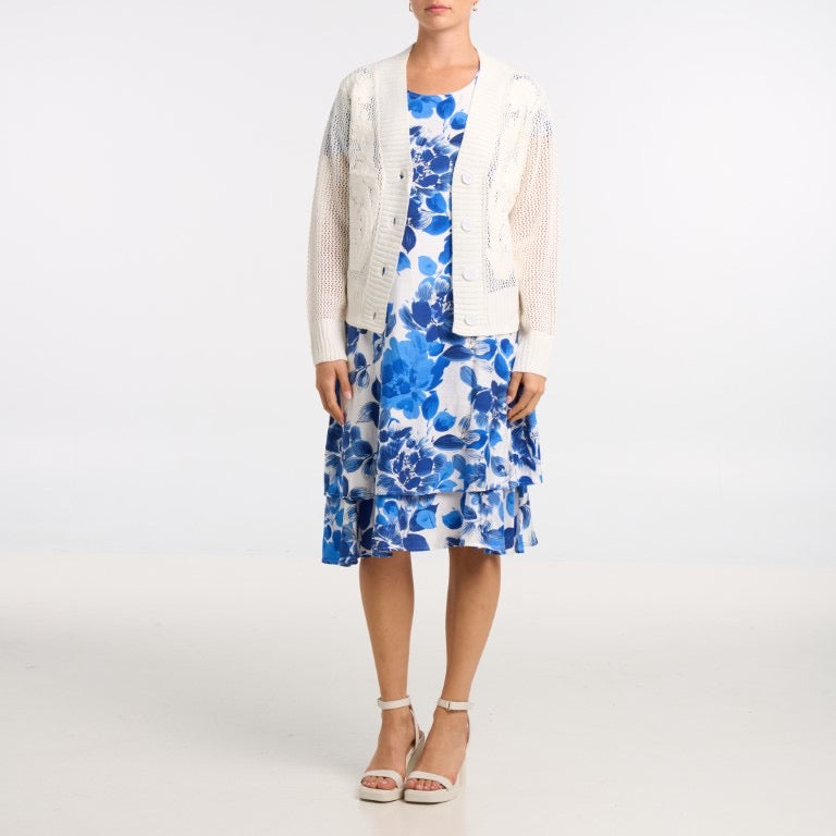 Cloud White Essential Cardigan