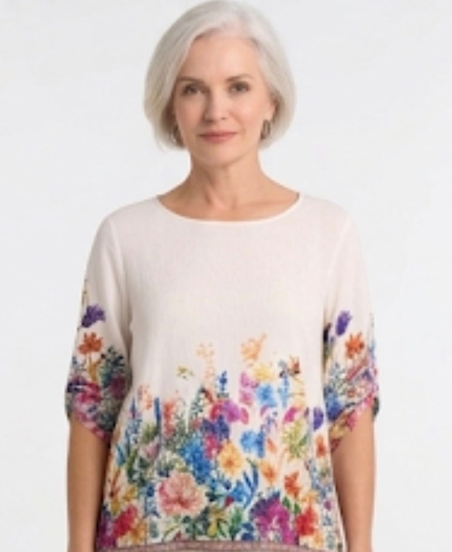 Bonita Bloom peasant top