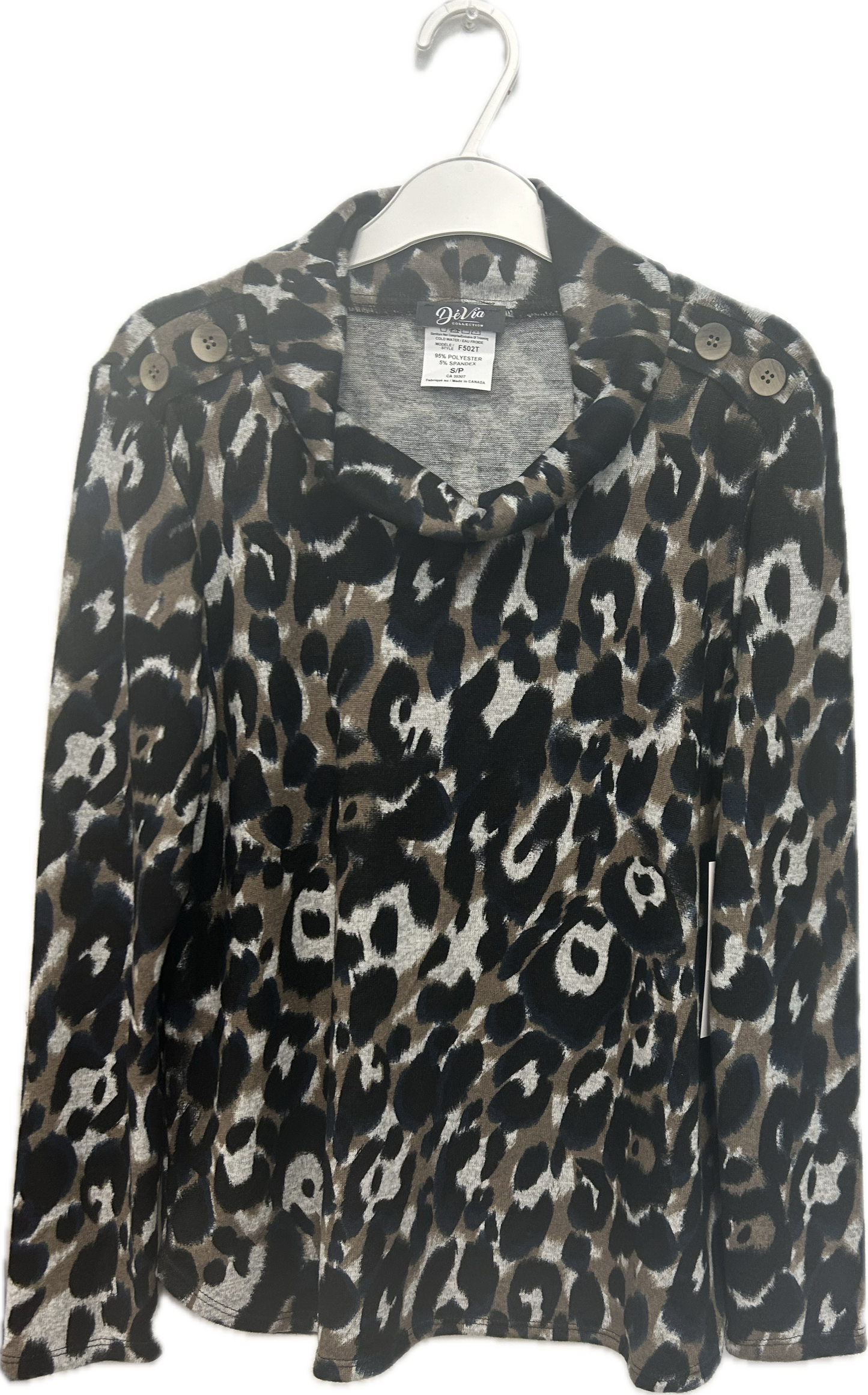 Originals cowl neck top with button detail