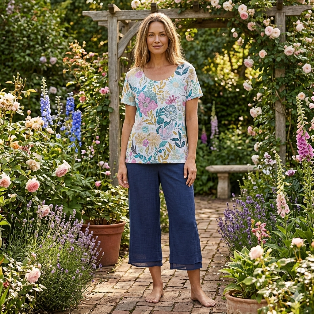 Pastel Petal Burnout Tee