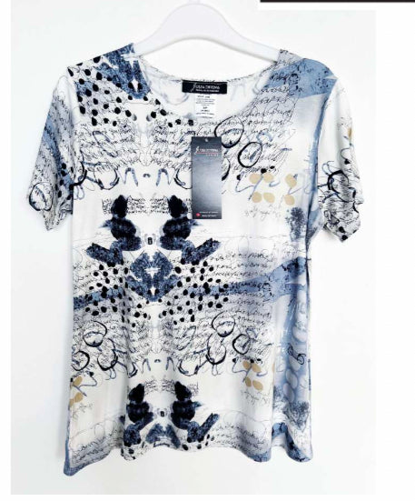 Petite printed T-shirt top