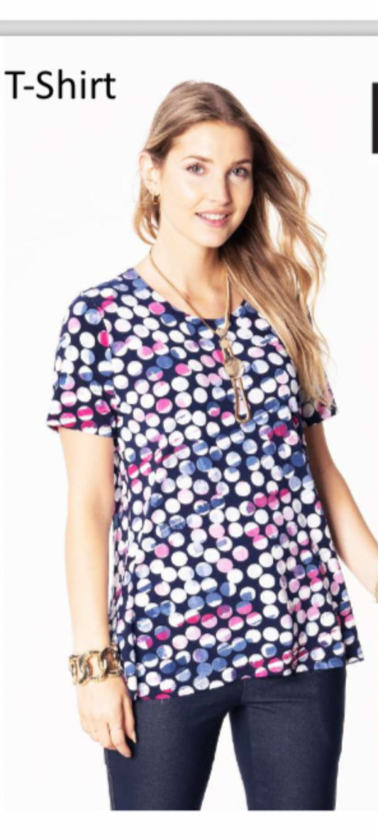 Petite printed T-shirt top