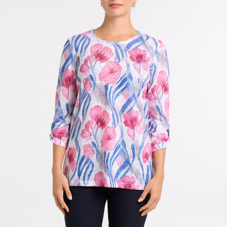 Pink Petal Wave Top