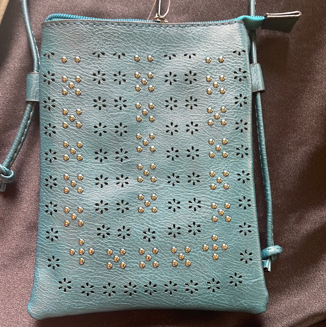 Cross body faux leather purse