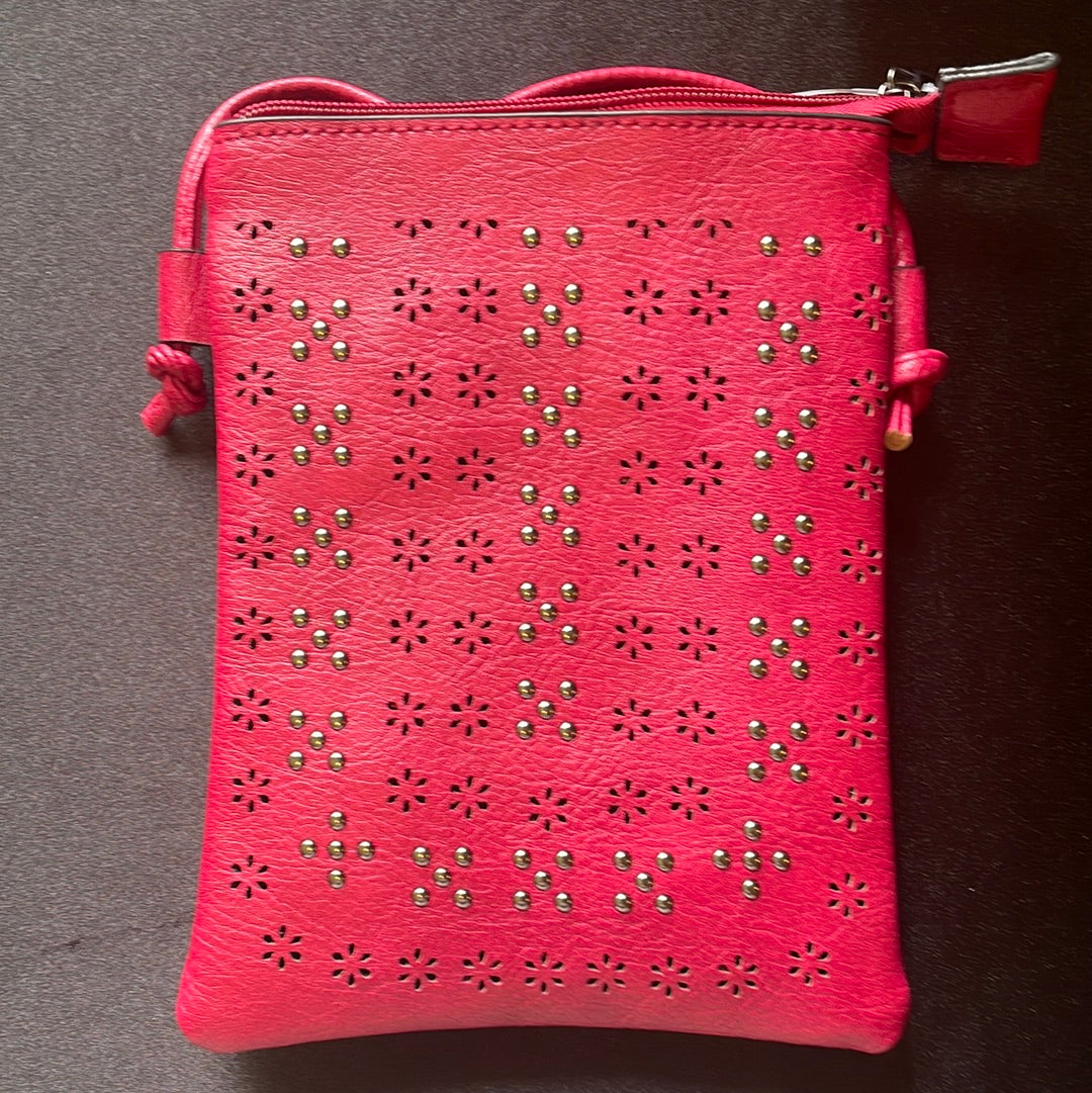Cross body faux leather purse