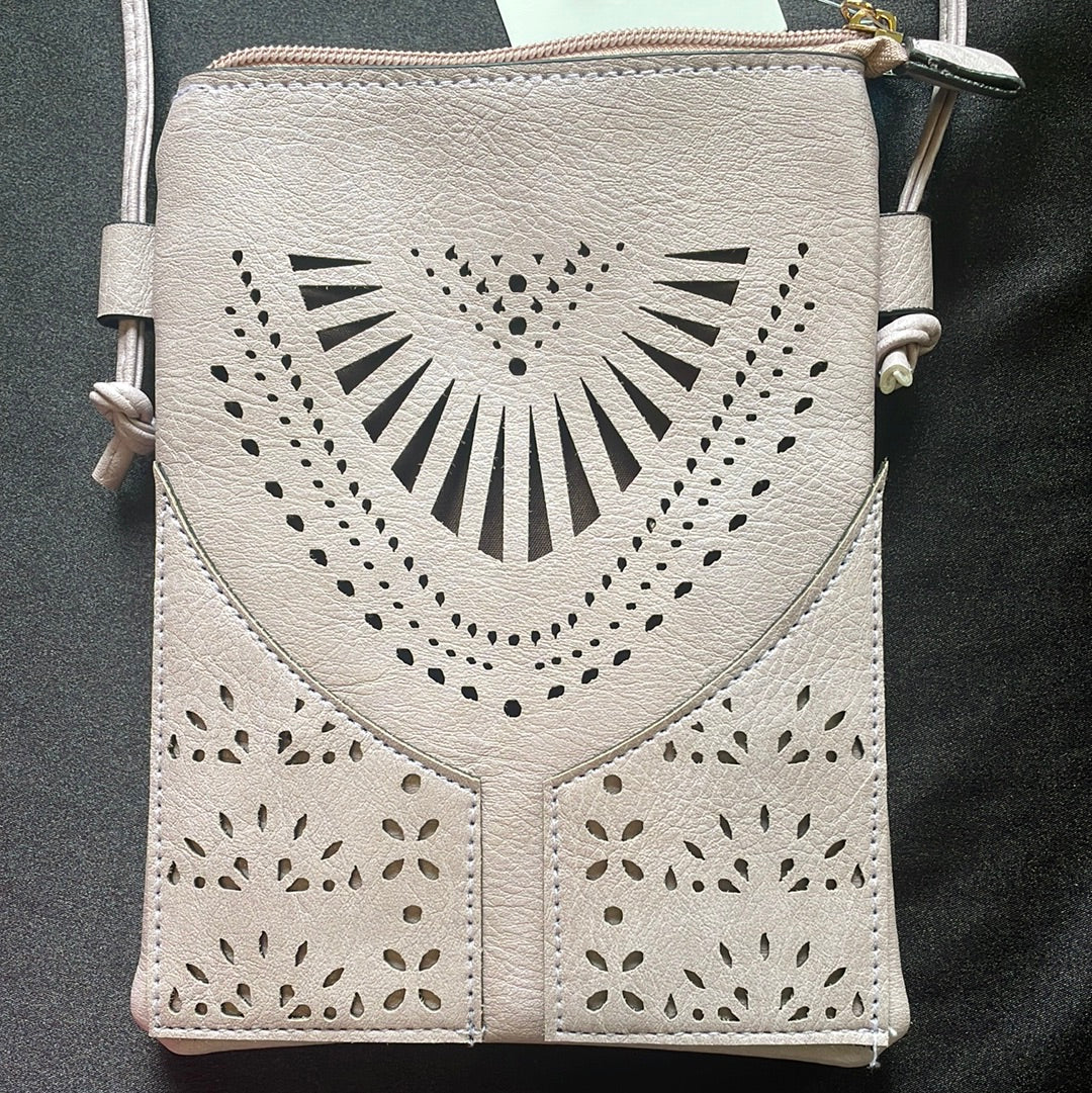 Cross body faux leather purse