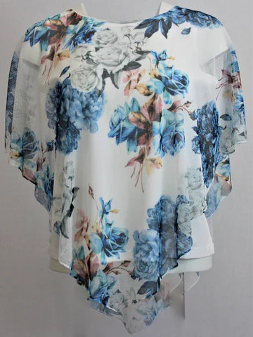 London printed mesh top