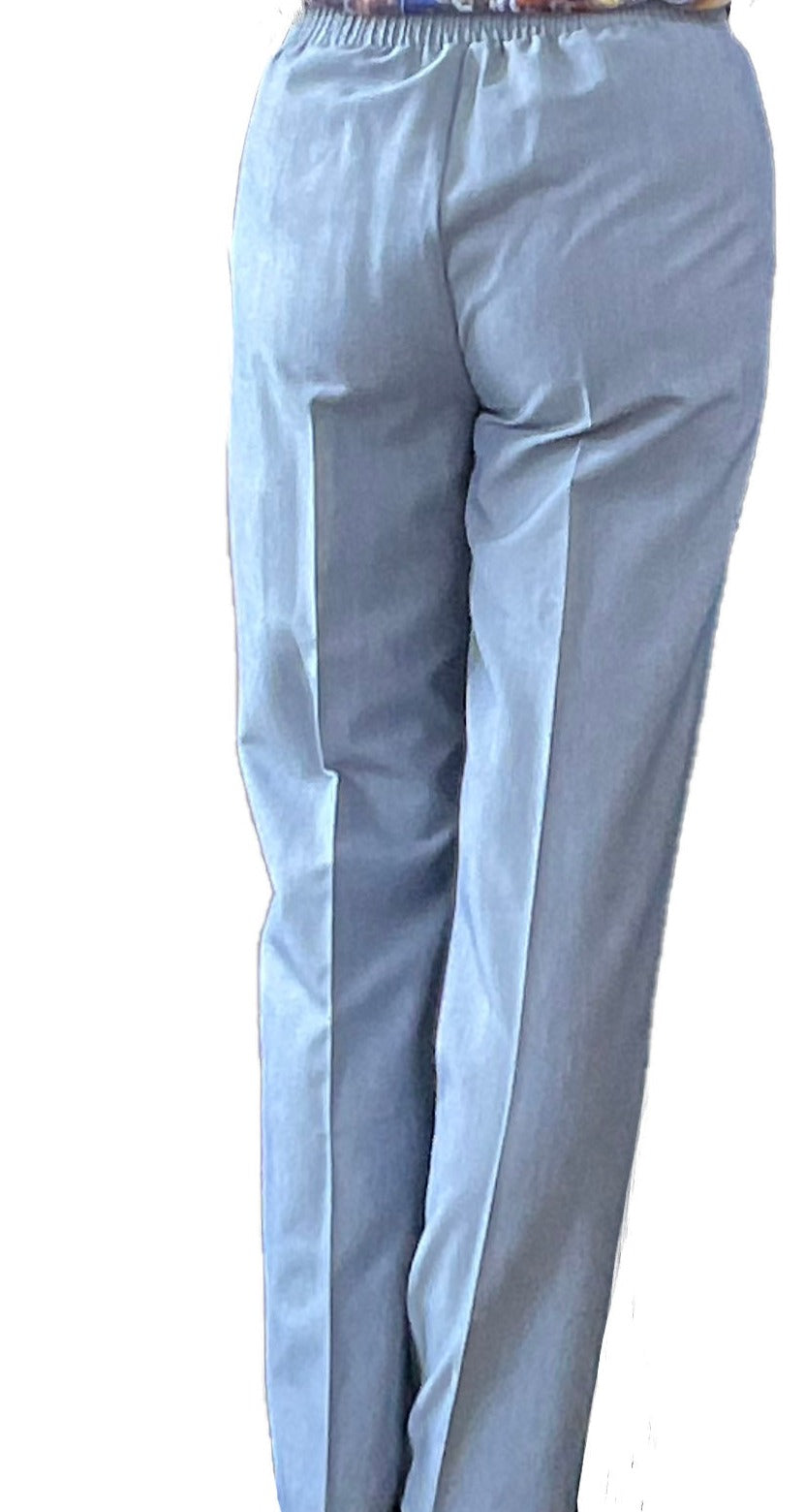 Yearly basic flat front pull on pant-Petite