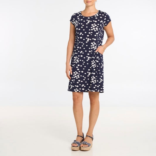 Morgan dress with pockets and short sleeves