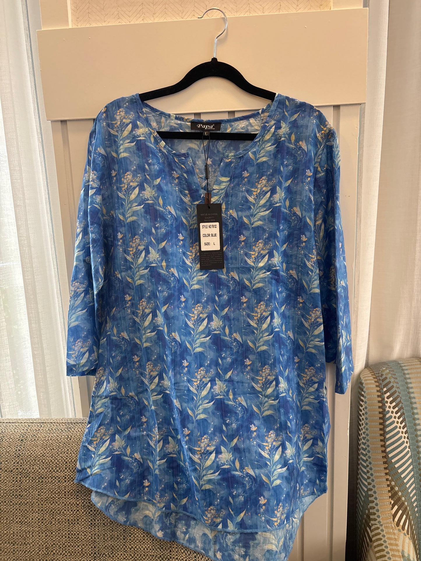 Whimsical fern tunic (T6132)