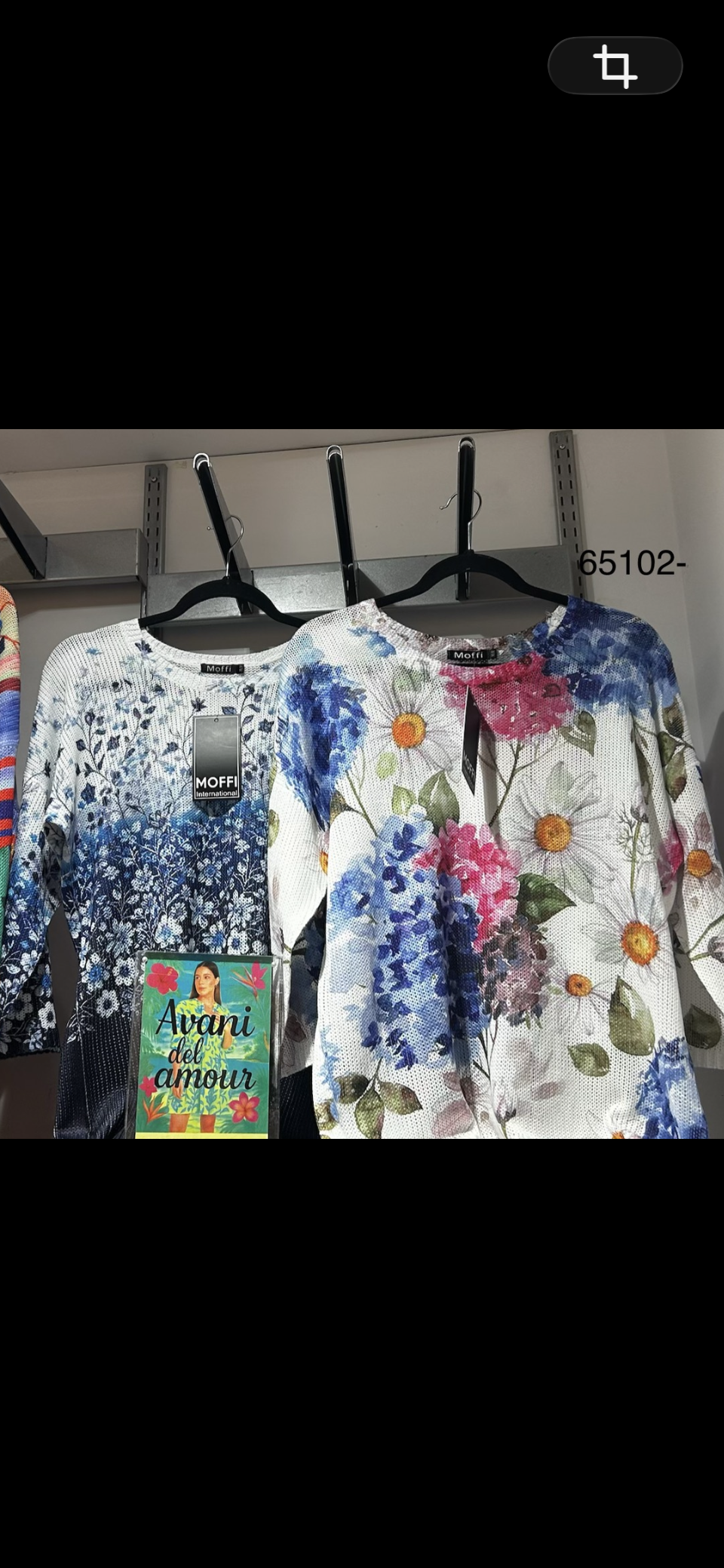The Watercolor Floral Knit top