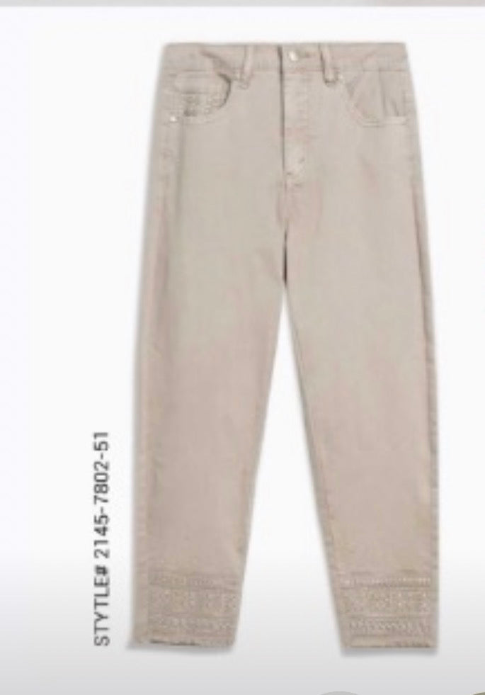Georgia cropped mid/high waist