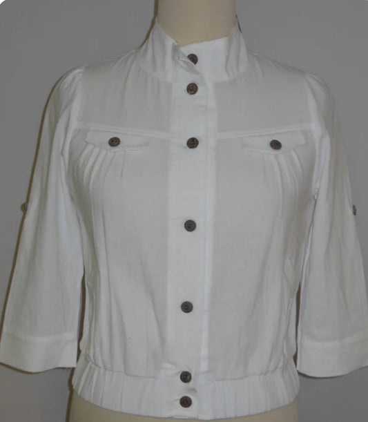 White Light Bomber Jacket