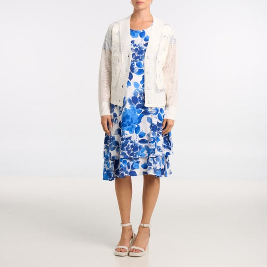 Cloud White Essential Cardigan
