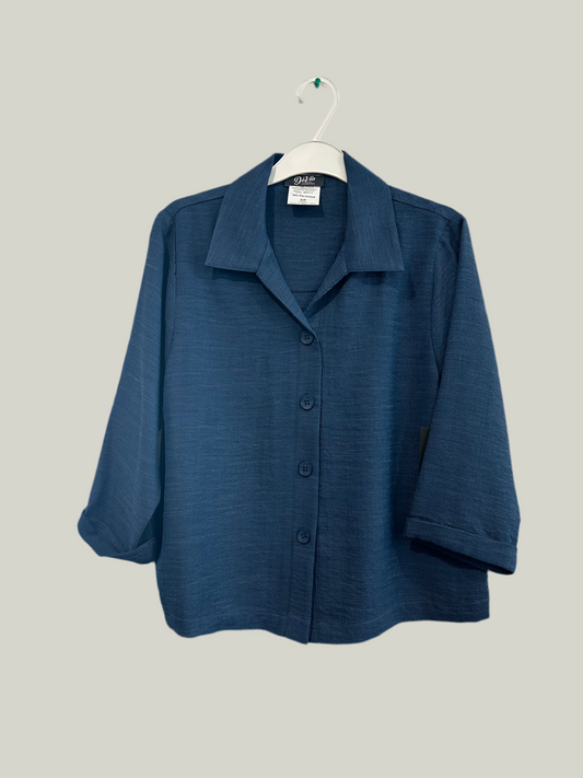 Jackie linen look cropped jacket