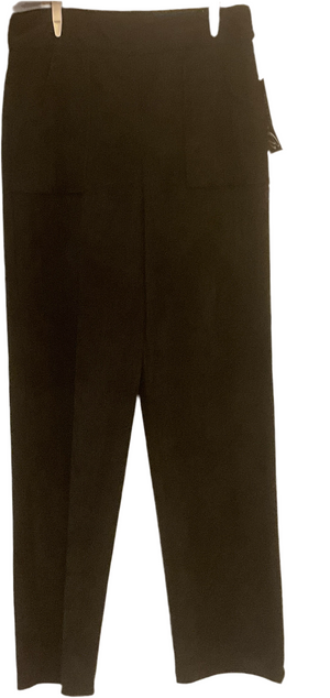 Black velour ribbed pant