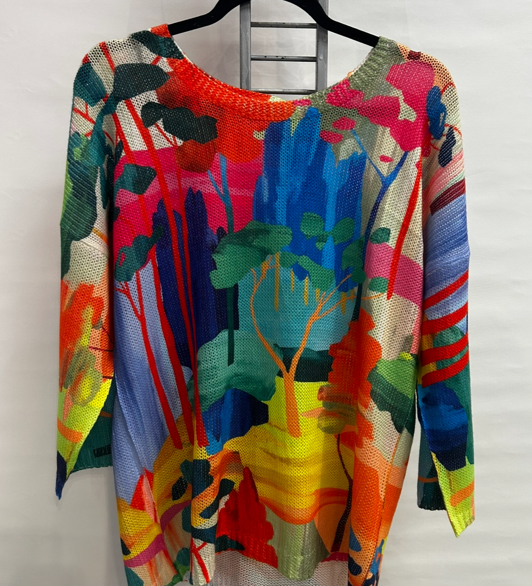 The Watercolor Floral Knit top
