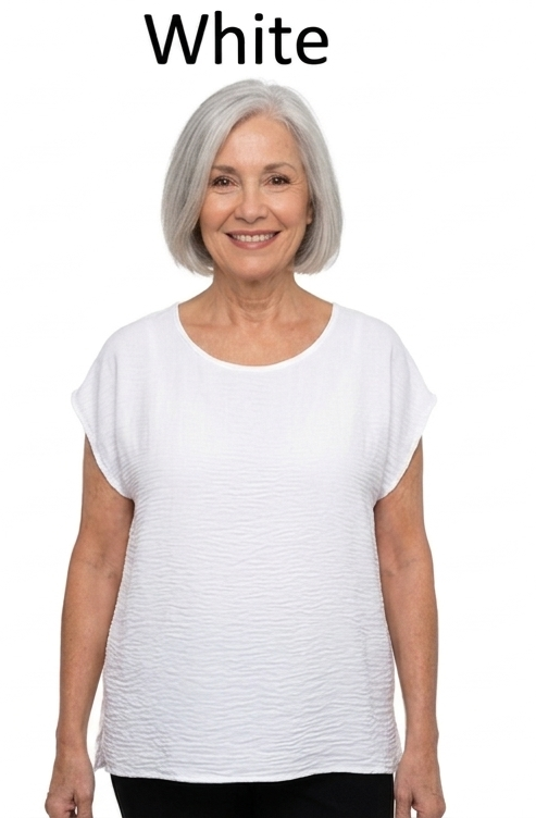Tessa Breeze Texture Everyday Crew top