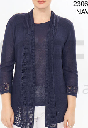 Corset cardigan with back tie detail
