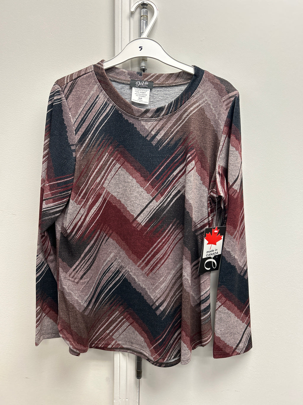 Originals crewneck sweater in zig-zag print