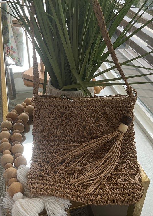 Small Crossbody purse with tassel