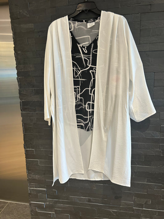 Suzy long blouse with side slits