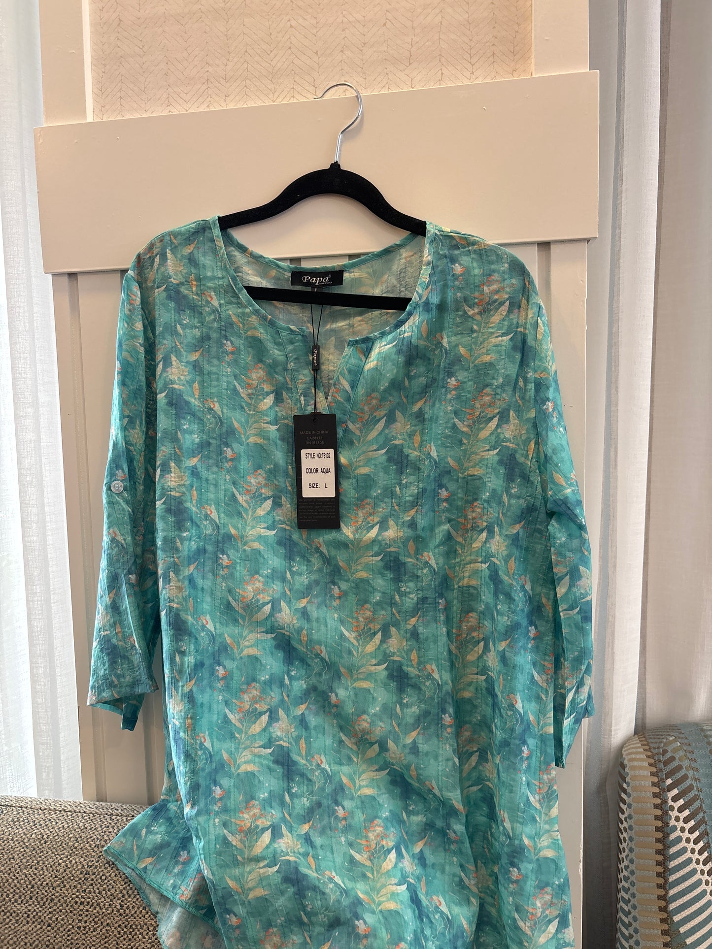 Whimsical fern tunic (T6132)
