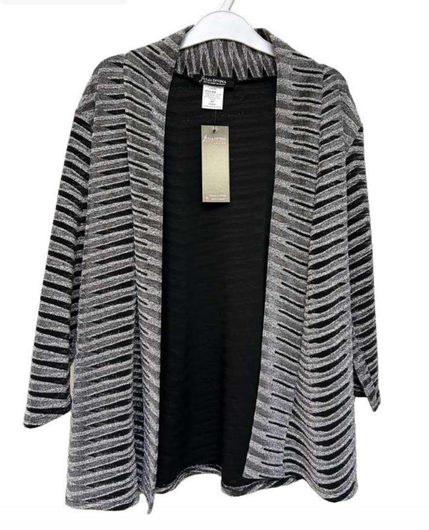 Diva printed petite cardigan with pockets- Petite & Plus+