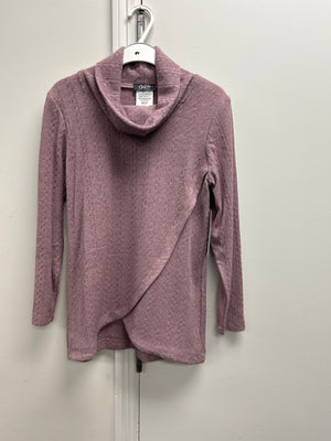 Soft layered cowl neck sweater