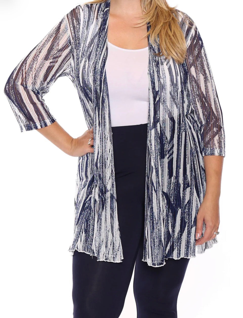Mesh Flare Cardigan (T1030/25)