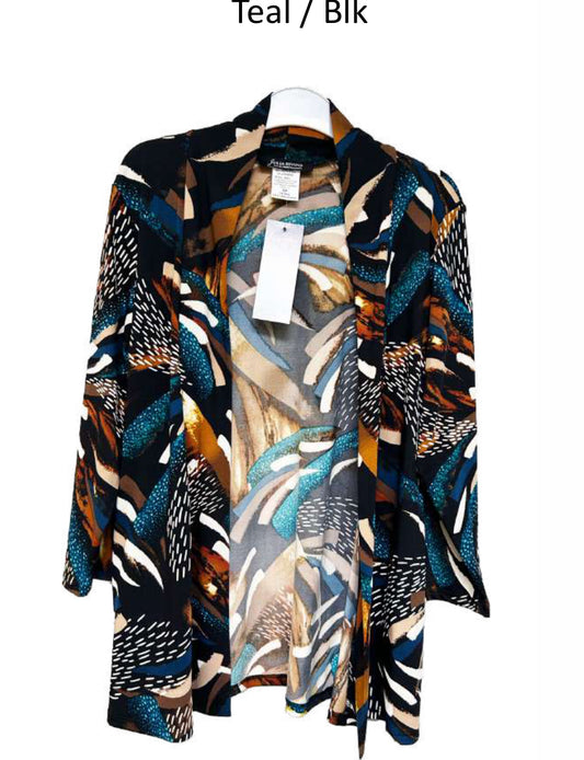 Diva printed petite cardigan with pockets- Petite & Plus+