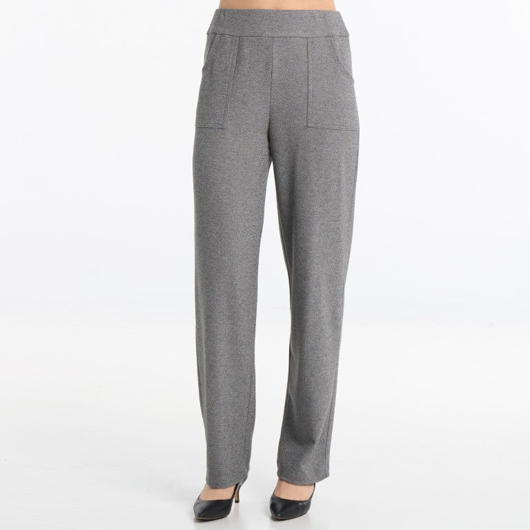 Tailored Utility Patch-Pocket Grey Trousers