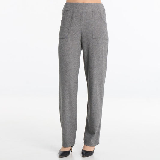 Tailored Utility Patch-Pocket Grey Trousers