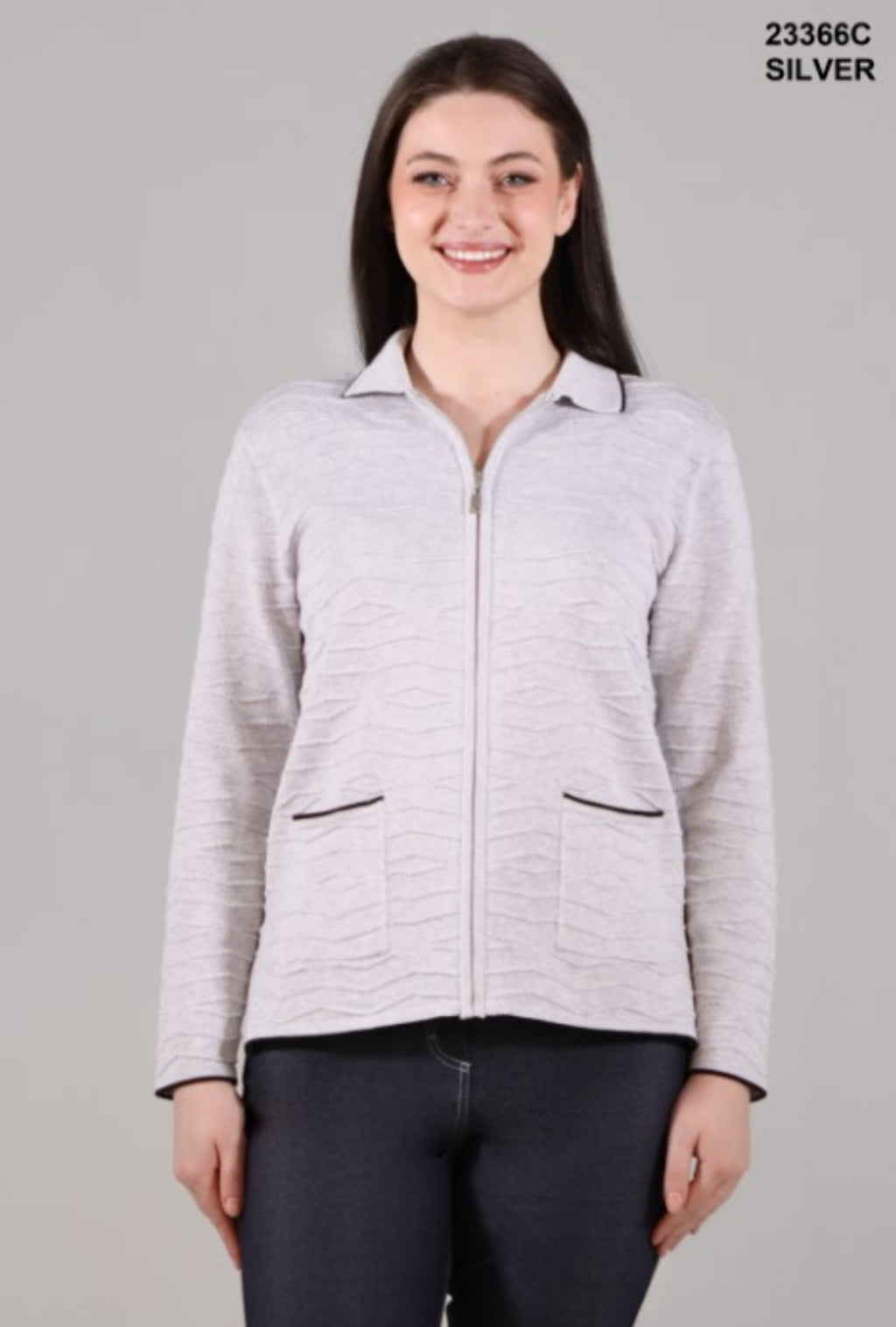 Eva polo cardigan with pockets