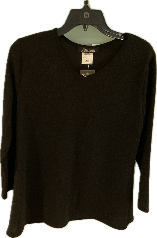 Shimmer pullover V-neck top