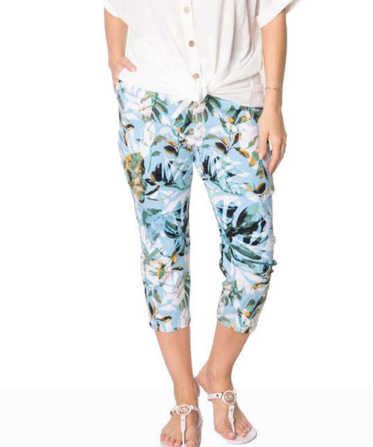 Janna printed stretch capri pant