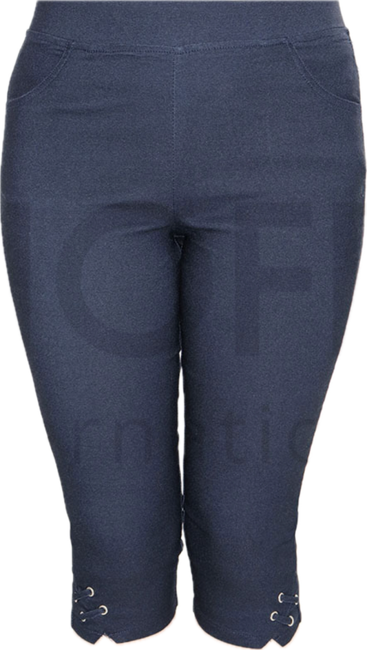 Liisa contour waist capri with pockets