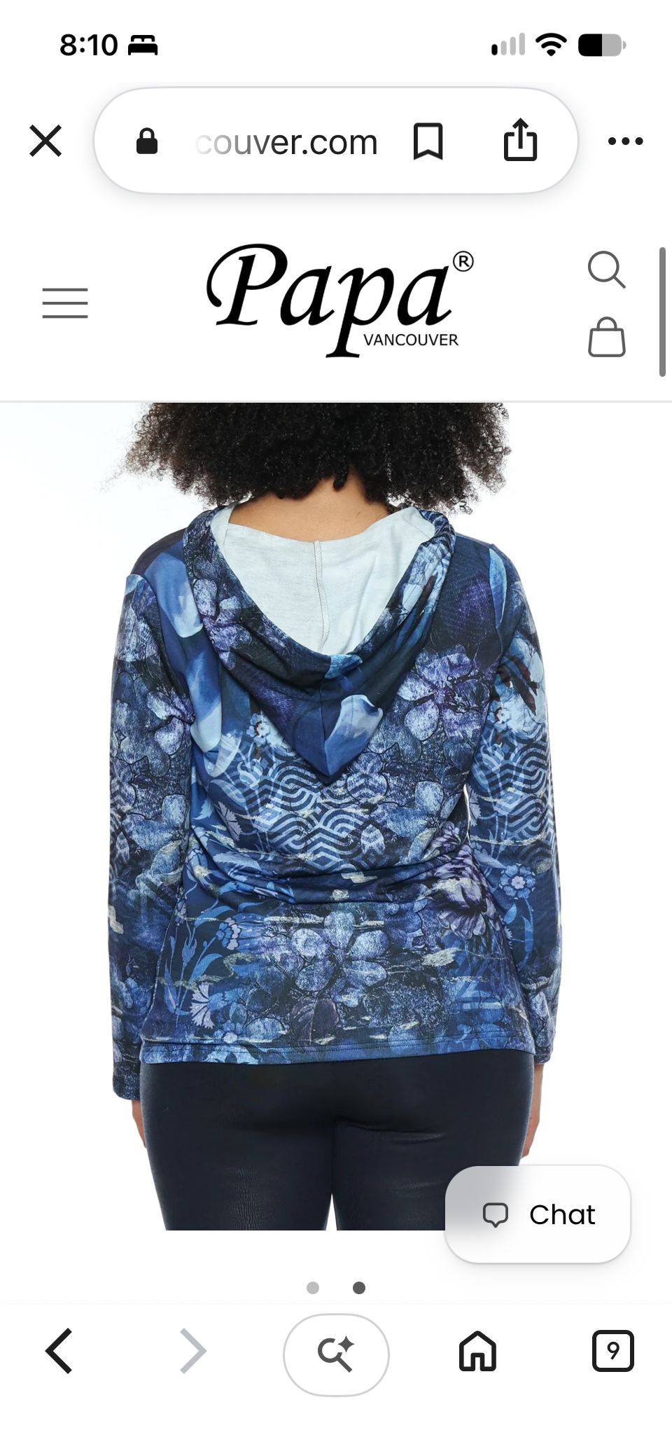 Liza floral knit hoody