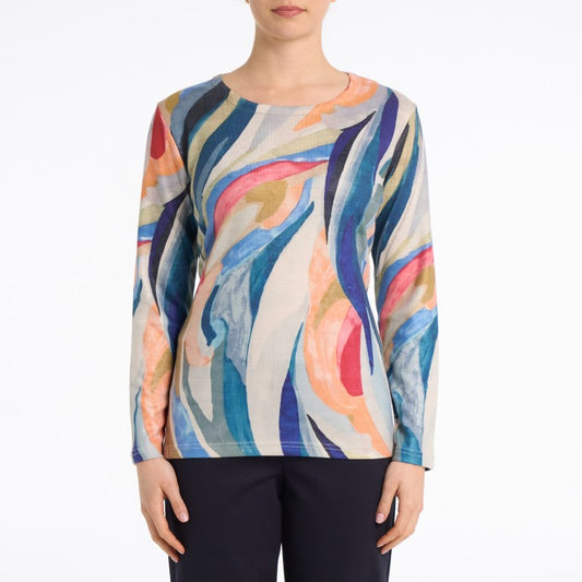 Sarah crewneck art to wear knit top