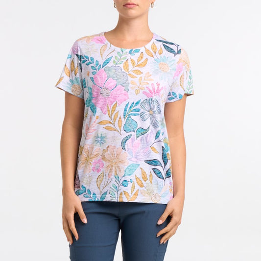 Pastel Petal Burnout Tee