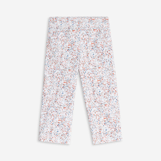 Sandra stretch printed capri pant
