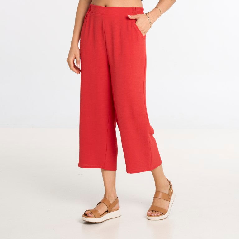 Lindsay cropped air-flow wide leg pant