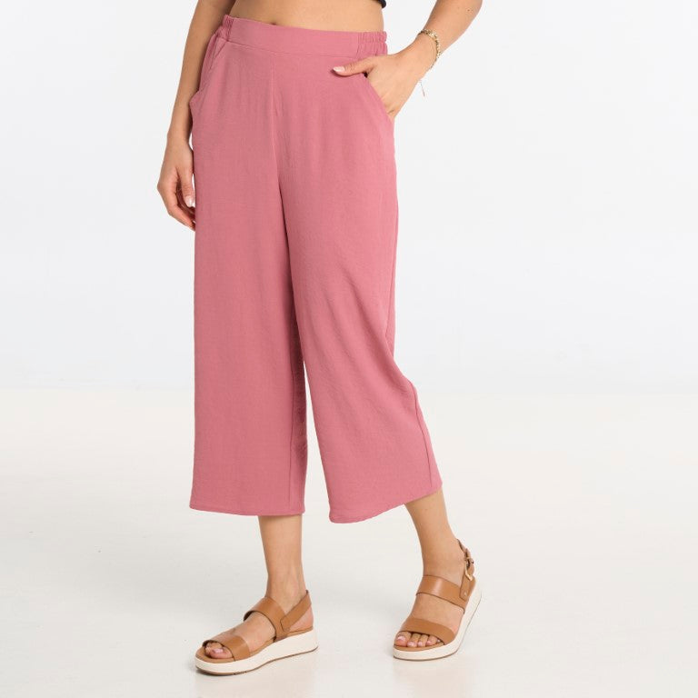 Lindsay cropped air-flow wide leg pant