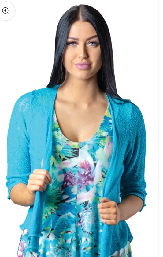 Lilian mesh cascade cardigan