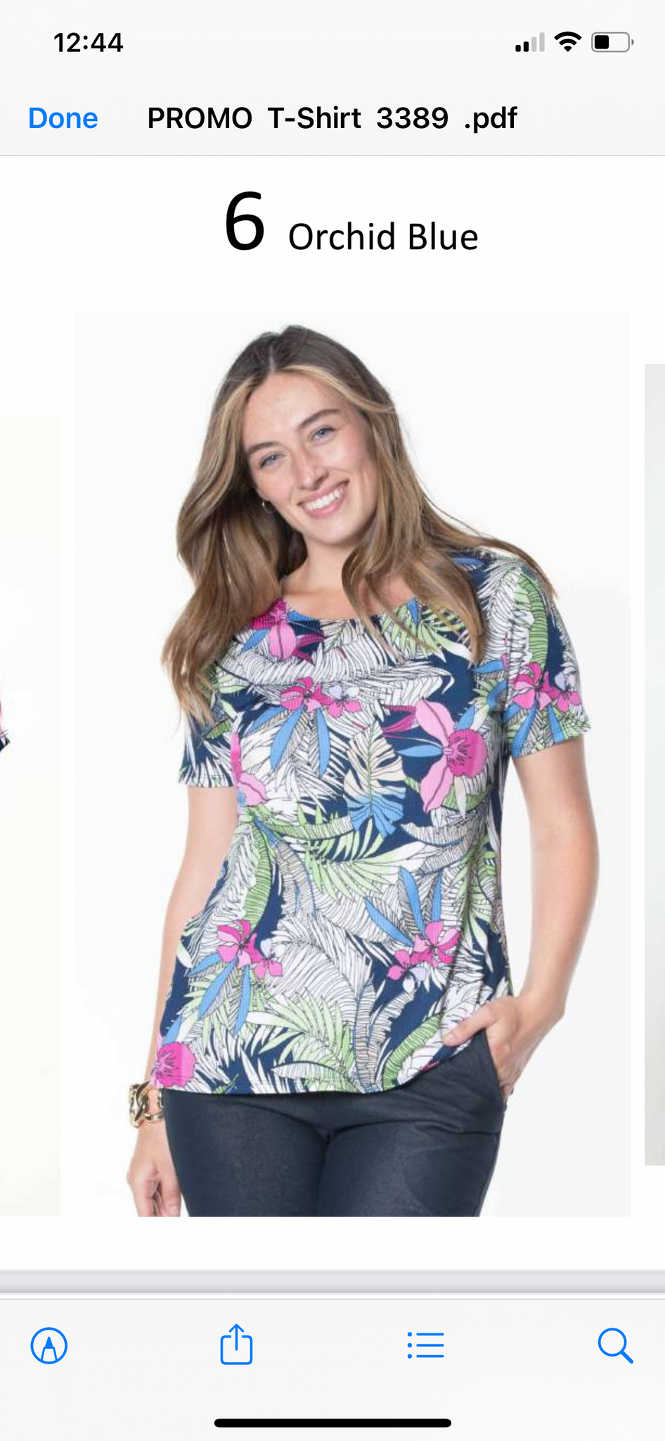 Orchid crewneck short sleeve top -Petite