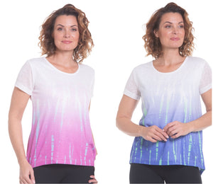 Ombré printed top