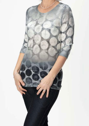 Dottie crewneck lightweight basic top -Petite